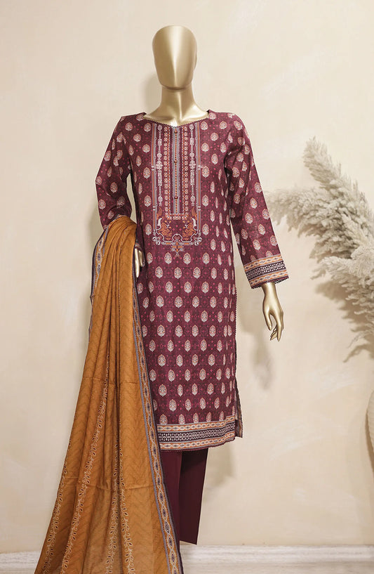 HZ Platinum Digital Printed Lawn with Doriya Dupatta Collection 2024 - PDC 57