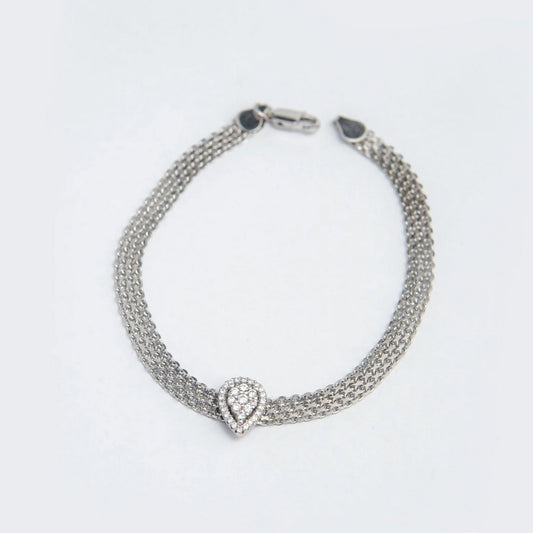 PEAR DROP CHAIN STYLE BRACELET YKL Jewellers Bracelet Collection