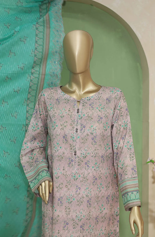 HZ Premium Emb Lawn Shirt with Emb Lawn Dupatta Collection - PEC-709