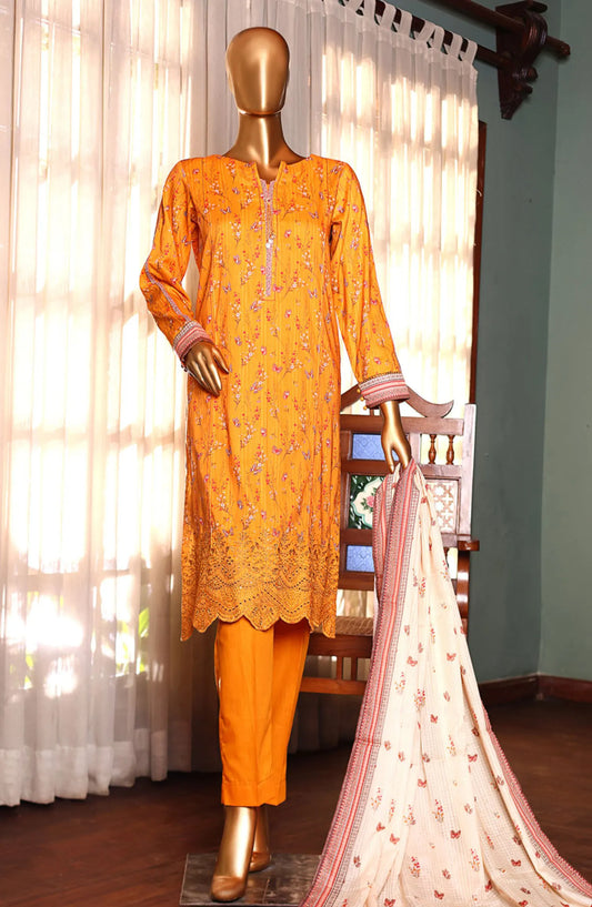 HZ RTW AASHKAAR Embroidered Lawn Collection Vol 2 - PEL 409 MUSTARD