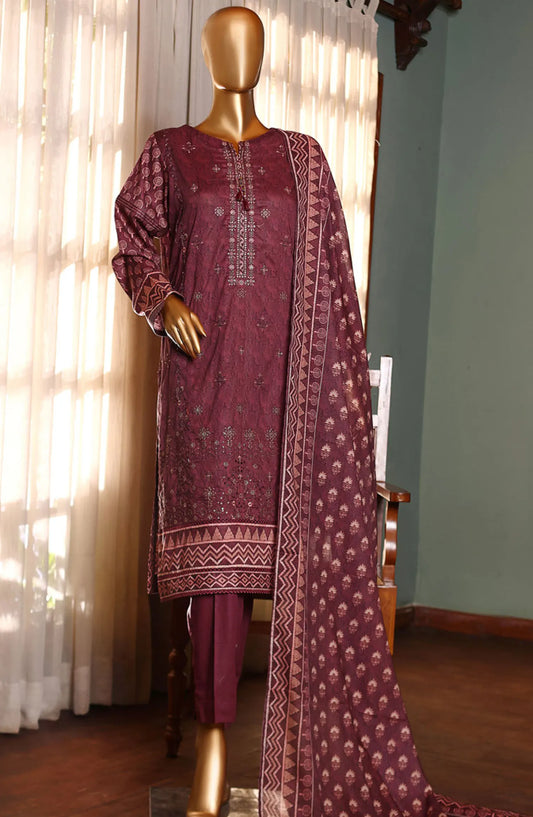 HZ RTW AASHKAAR Embroidered Lawn Collection Vol 2 - PEL 410 PLUM