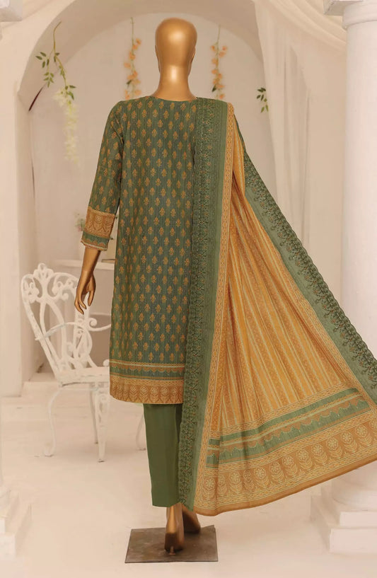 HZ Premium Embroidered Khaddar Collection 2024 - PKE 04