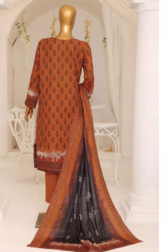HZ Premium Embroidered Khaddar Collection 2024 - PKE 10
