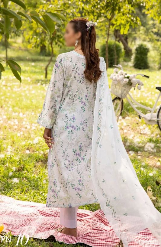 Printkari Embroidered and Printed Collection By NUR Vol 02 - PN 10