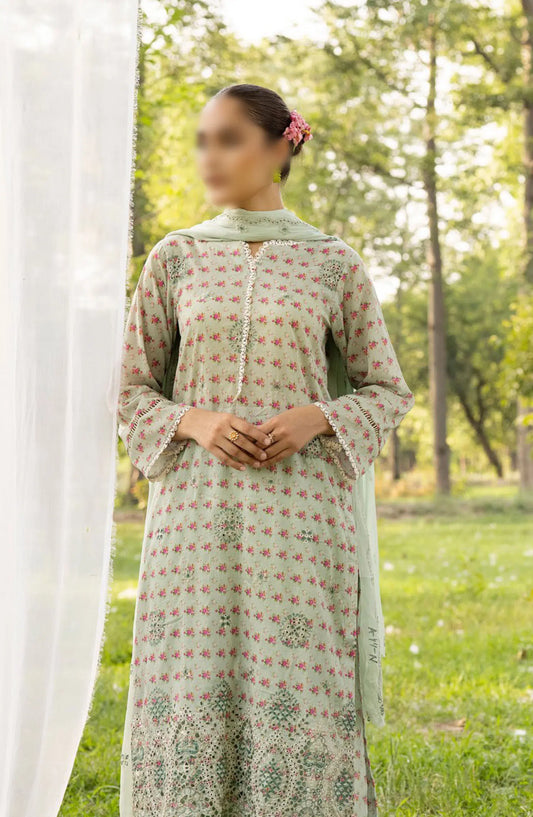 Printkari Embroidered and Printed Collection By NUR Vol 02 - PN 12