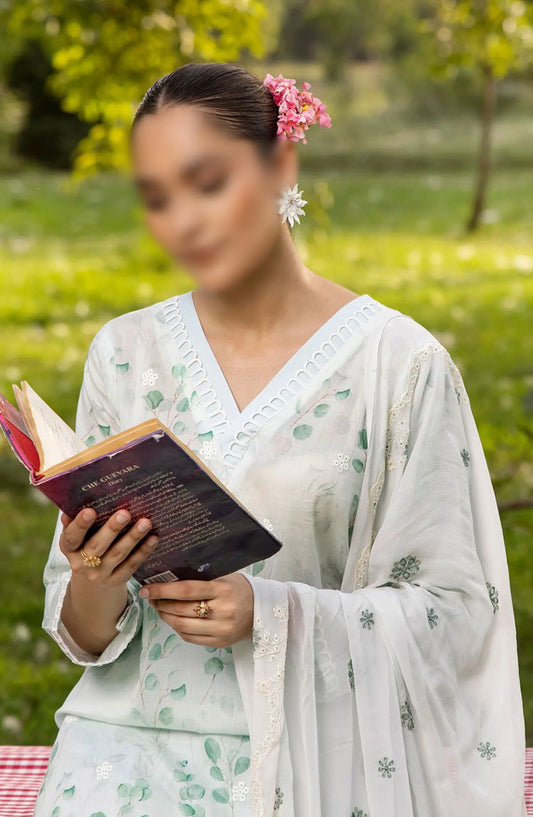 Printkari Embroidered and Printed Collection By NUR Vol 02 - PN 14