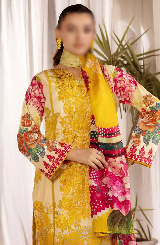 Print Kari Embroidered and Printed Lawn Collection By NUR - PN 34