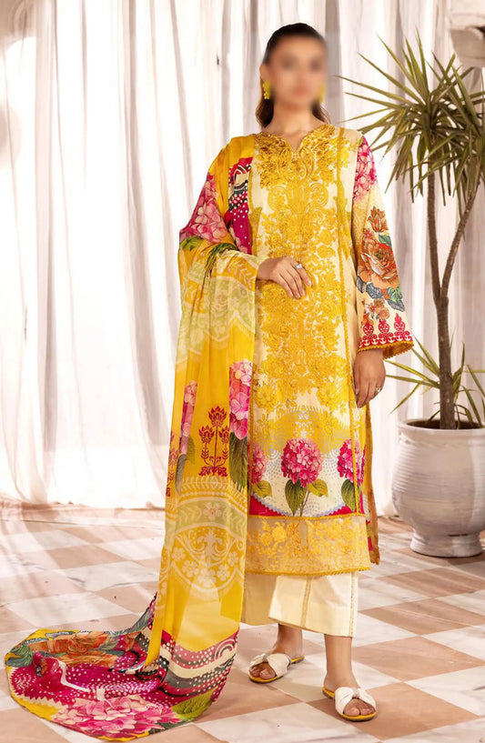 Print Kari Embroidered and Printed Lawn Collection By NUR - PN 34