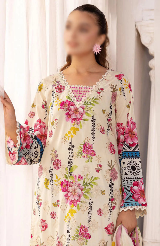 Print Kari Embroidered and Printed Lawn Collection By NUR - PN 38