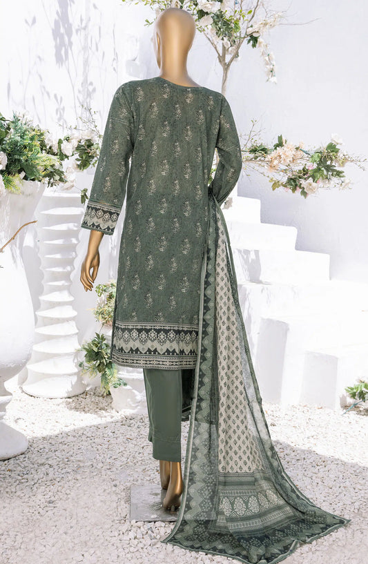 HZ RTW Summer Bloom Printed 3 Pc Collection - PNL-406 GREEN