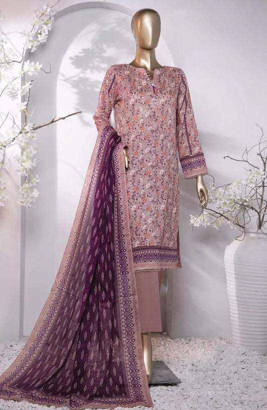 HZ Platinum Digital Printed Cotton Lawn Collection 2024 - PPC-202