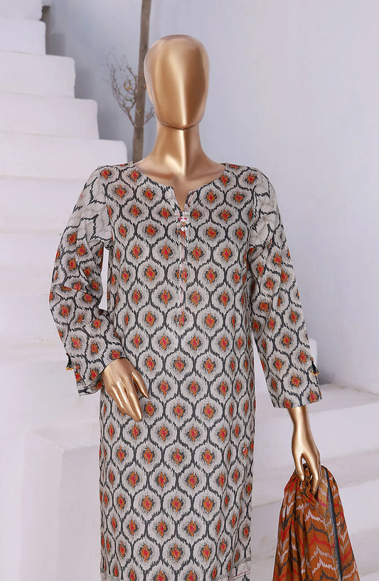 HZ RTW Summer Vibes Printed Lawn Collection Vol 02 - PSL 416 Smooky Grey