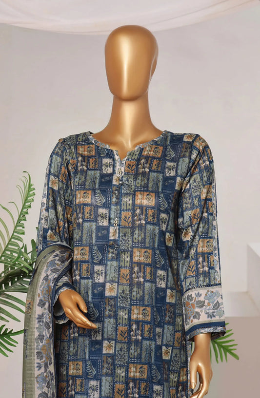 HZ RTW Rozaana Prints Zarri Printed Dupatta Collection - PZD 707 Persian Blue