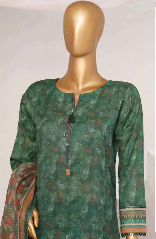 HZ RTW Rozaana Prints Zarri Printed Dupatta Collection - PZD 710 Green