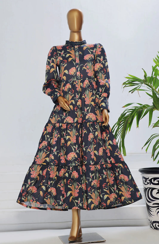 Quadra Floral X Long Dress By Amna Khadija - QFLD-02