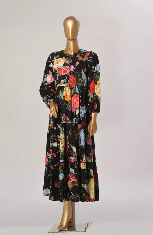 Quadra Floral X Long Dress By Amna Khadija Vol 03 - QFLD-05