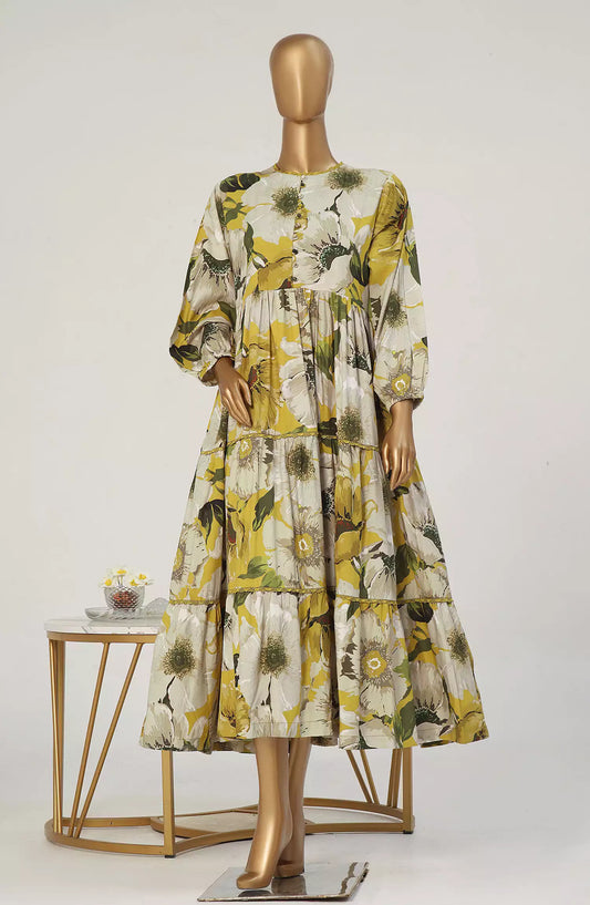 Quadra Floral X Long Dress By Amna Khadija Vol 03 - QFLD-06