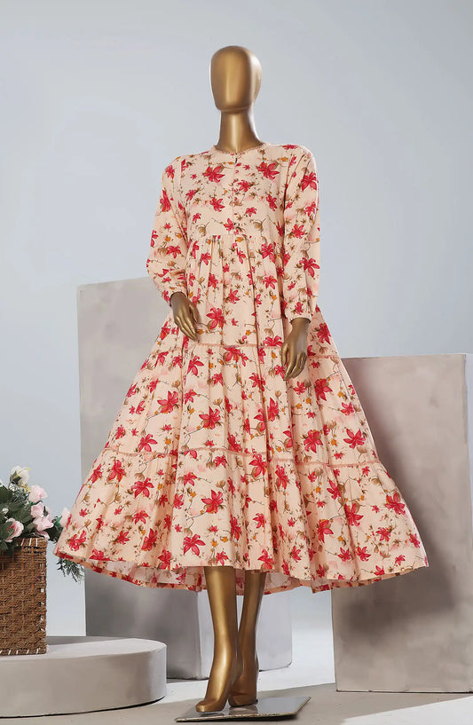 Quadra Floral X Long Dress By Amna Khadija Vol 04 - QFLD-08