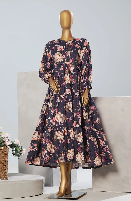 Quadra Floral X Long Dress By Amna Khadija Vol 04 - QFLD-11