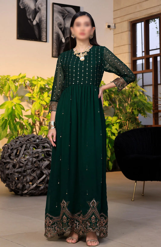 Merakish Unstitched Luxury Formal Collection Vol 12 2024 - Racing Green