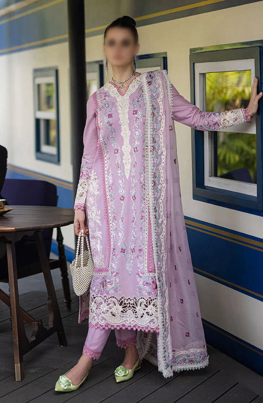 Mushq Orient Express Unstitched Luxury Lawn Collection 2024 - RAFFINE