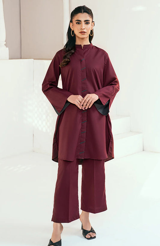 Solid Co-ords Collection By Rangeen - Raspberry Co-Ord Set