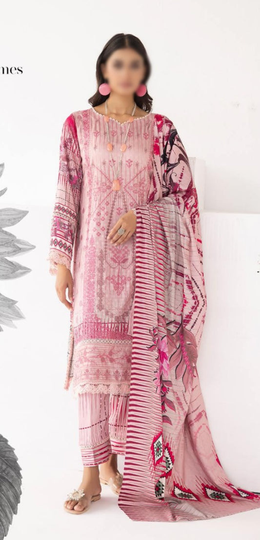 Rang Barang Embroidered and Printed Slub Collection - RB 07