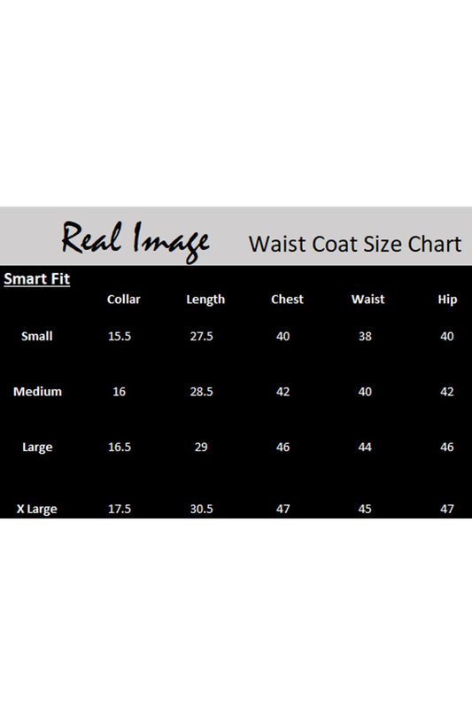 Real Image Mens Waist Coat - Black - Raw Silk - RL25MWC - OW 15