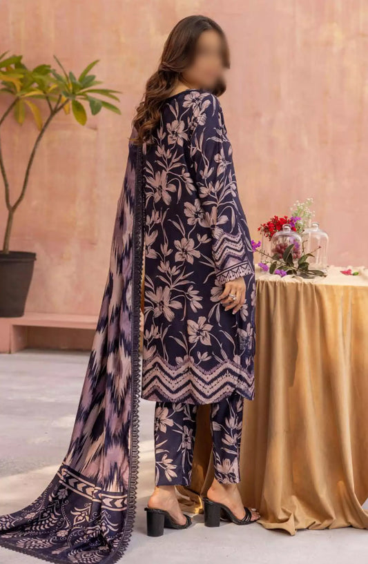 Rang Nagar Embroidered and Printed Slub Wool Collection - -RN 07