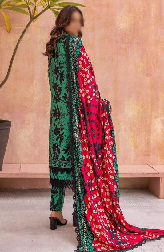 Rang Nagar Embroidered and Printed Slub Wool Collection - -RN 09