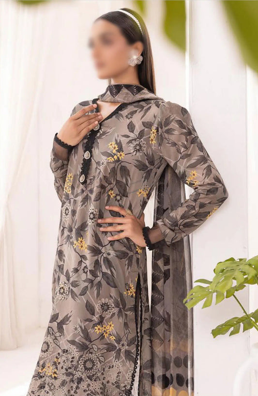 Rang Nagar Embroidered and Printed Lawn Collection By NUR - RN-303