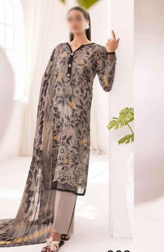 Rang Nagar Embroidered and Printed Lawn Collection By NUR - RN-303