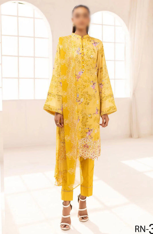 Rang Nagar Embroidered and Printed Lawn Collection By NUR - RN-308