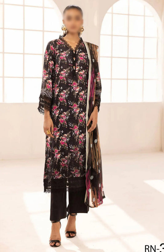 Rang Nagar Embroidered and Printed Lawn Collection By NUR - RN-312