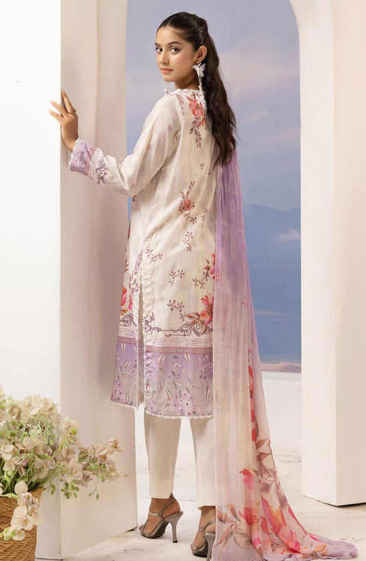 Rang Nagar Embroidered and Printed Unstitched Lawn Collection By NUR Vol 02 - RN-403