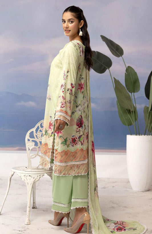 Rang Nagar Embroidered and Printed Unstitched Lawn Collection By NUR Vol 02 - RN-405