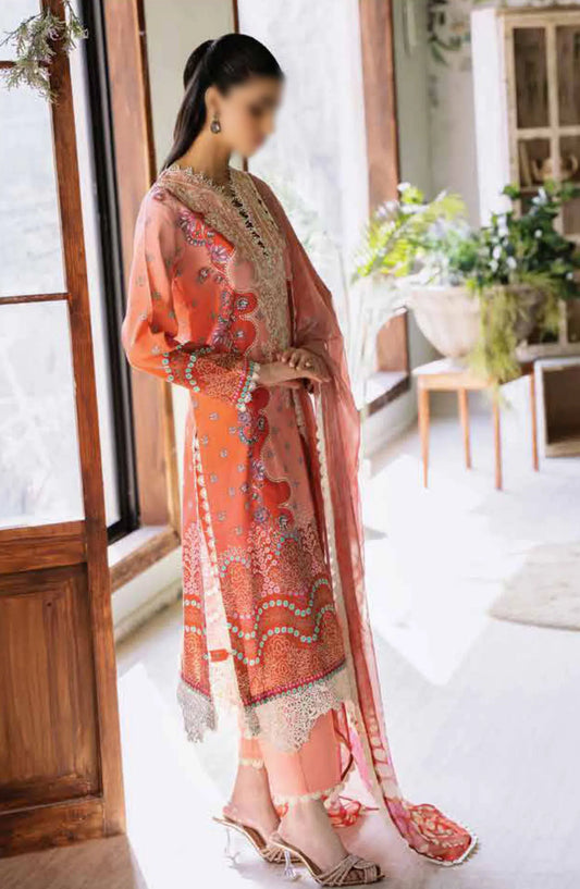 Roheenaz Flora Unstitched Printed Lawn Collection - RNP-04B SERENADE