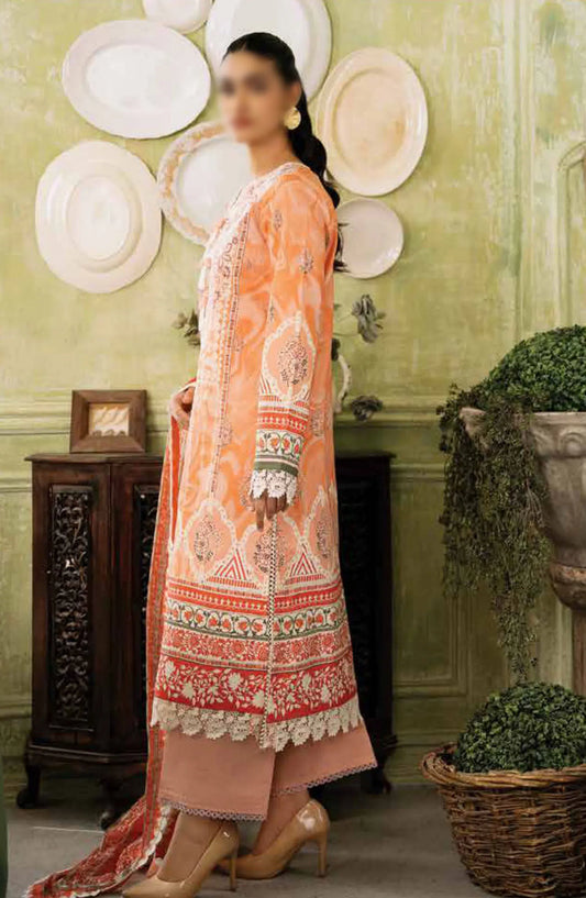 Roheenaz Flora Unstitched Printed Lawn Collection - RNP-07A CASCADE