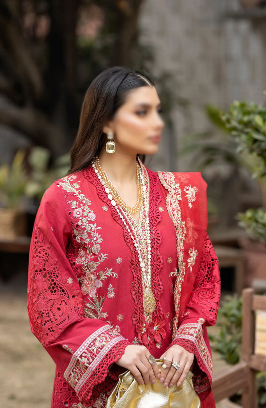 Serene Gulposh Luxury Lawn Collection 2024 - SL 46 AMAL