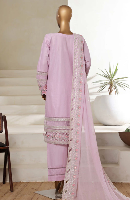 Sadabahar Embroidered Lawn Stitched 3 Piece Suit - D-09 - SBD25LESV5 - Purple - Spring Collection