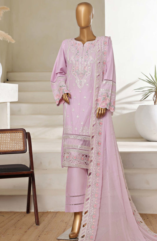 Sadabahar Embroidered Lawn Stitched 3 Piece Suit - D-09 - SBD25LESV5 - Purple - Spring Collection