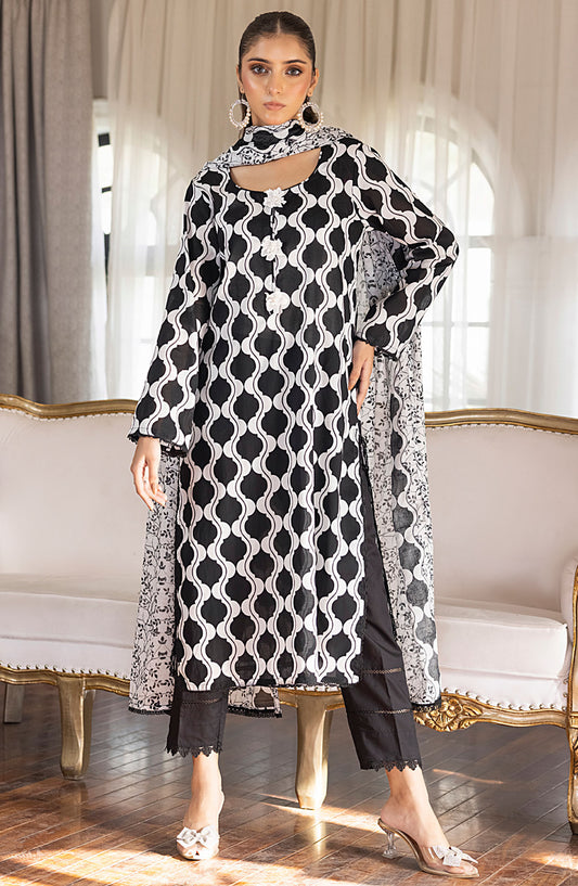 Regalia Textile Printed Lawn Unstitched 3 Piece Suit - D-09 - RET25BNWV3 - Summer Collection