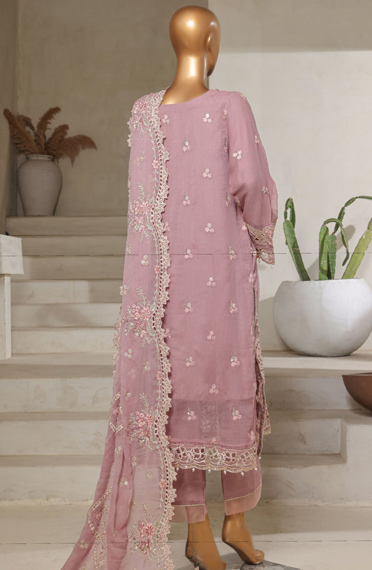 Afsanay by Sadabahar Embroidered Chiffon Stitched 3 Piece Suit - CR-27 - SBD25AFLCV13 - Purple - Luxury Collection