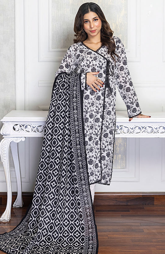 Regalia Textile Printed Lawn Unstitched 3 Piece Suit - D-01 - RET25BNWV3 - Summer Collection