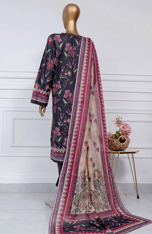 Sadabahar Printed Lawn Stitched 3 Piece Suit - D-26 - SBD25PLV2 - Purple - Summer Collection