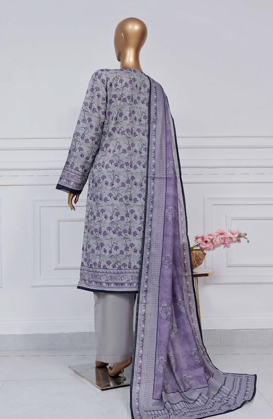 Sadabahar Printed Lawn Stitched 3 Piece Suit - D-02 - SBD25PLV2 - Blue - Summer Collection