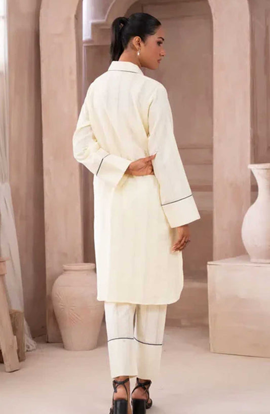 Ayla Studio Co-ords Lawn Stitched 2 Piece - Sailor Moon - AS25CO - White - Casual Collection