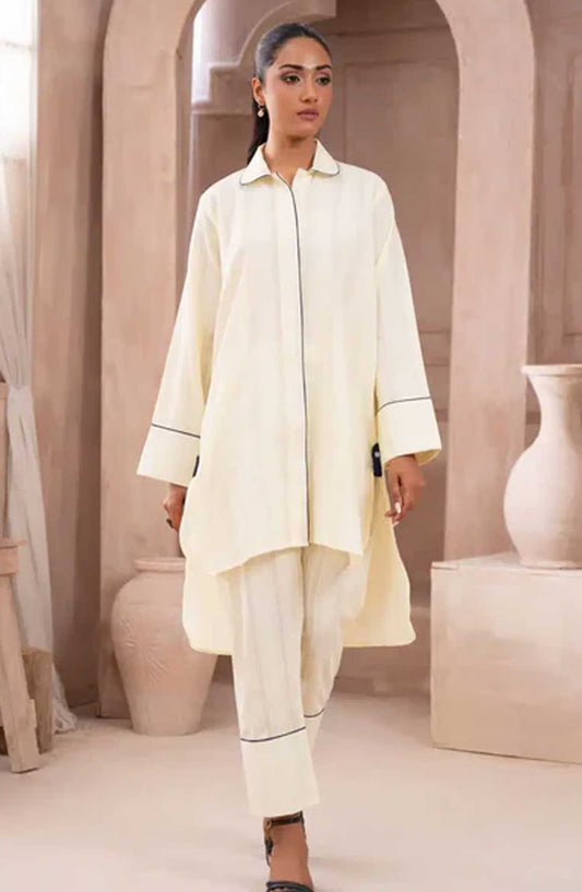 Ayla Studio Co-ords Lawn Stitched 2 Piece - Sailor Moon - AS25CO - White - Casual Collection