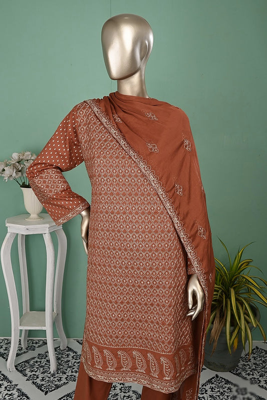 SC-315A Serafina Embroidered Series Peach By Rivaaj