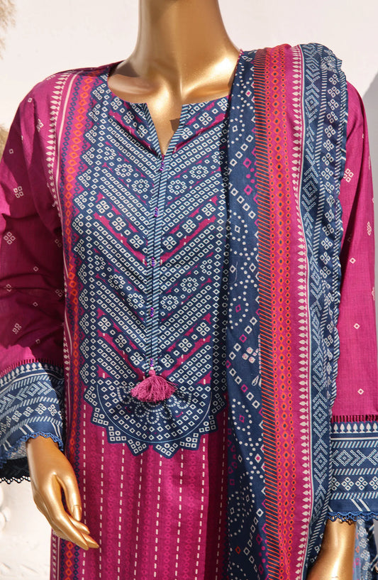 SADABAHAR CHUNRI 3Pcs Printed Co-ords Lawn Collection 2024 - SCPC-01